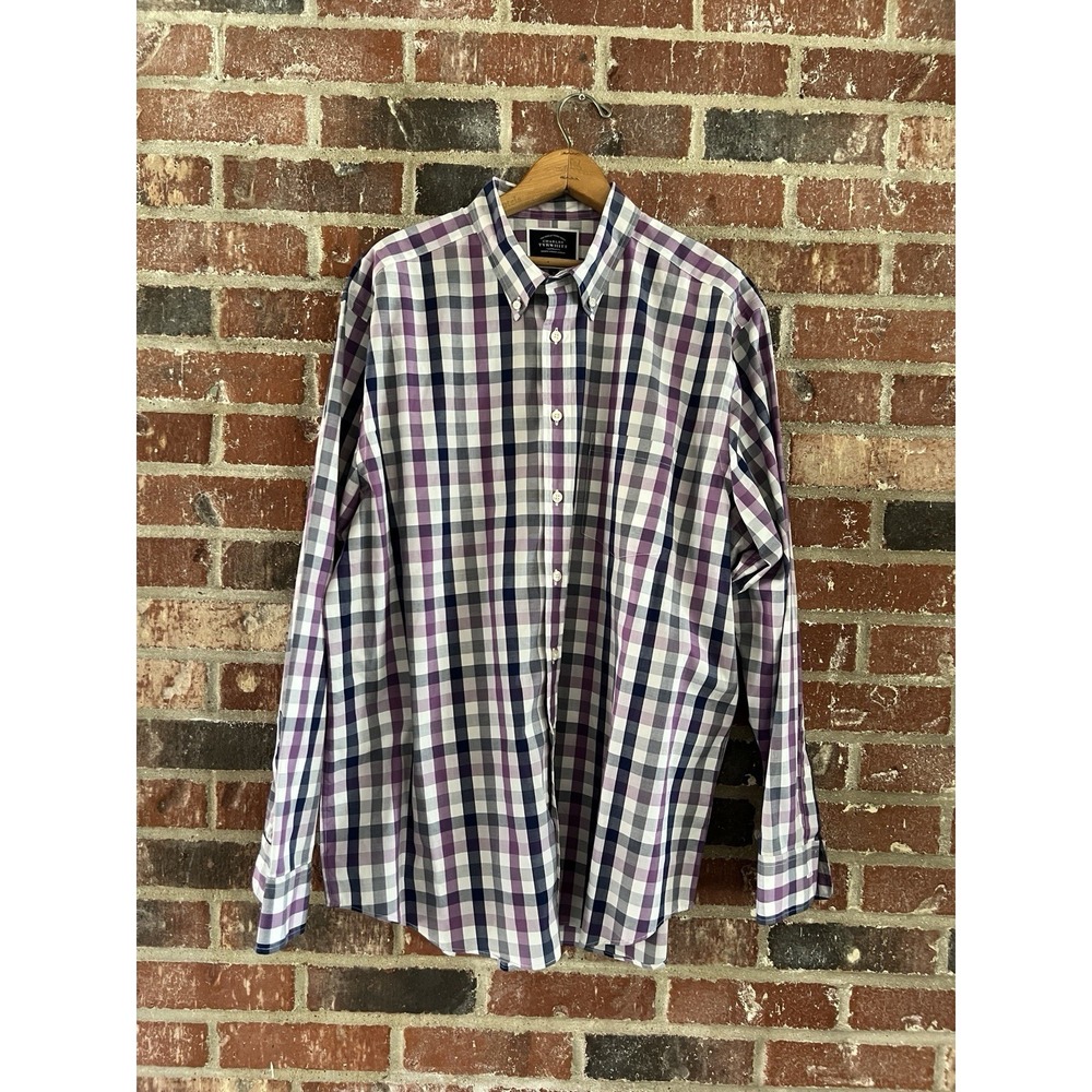 Charles Tyrwhitt Shirt Classic Fit Mens XL Multicolor Button Down Long Sleeve